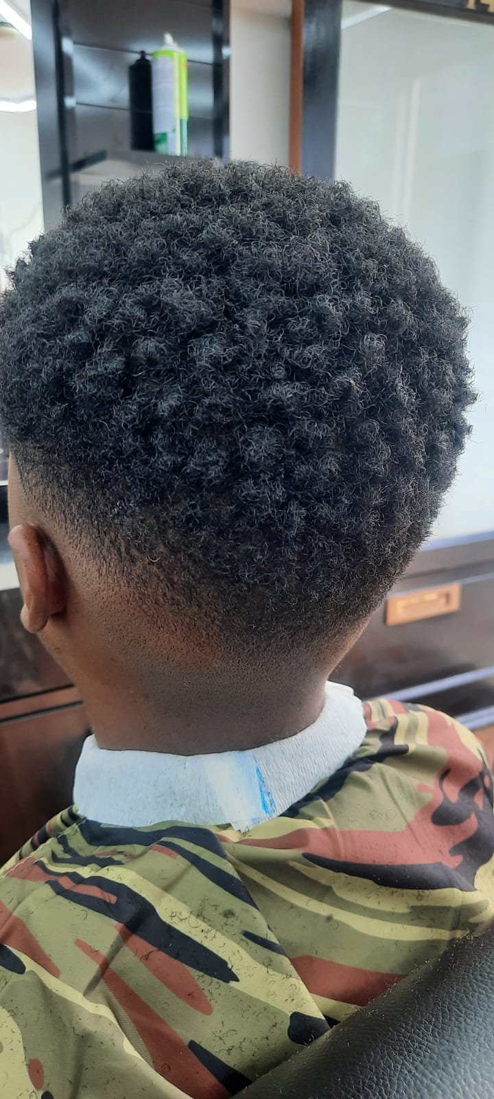 Hair styled at The Grace Barbers